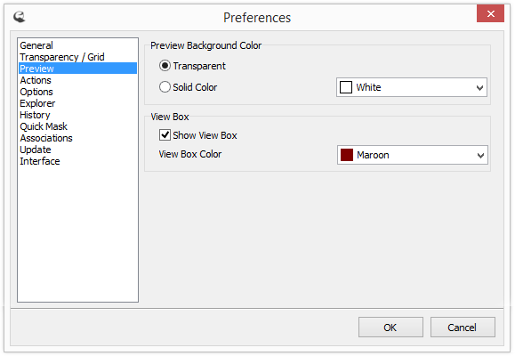 Preview Preferences