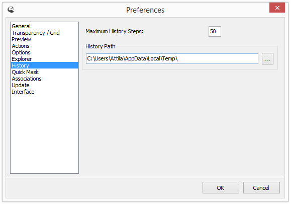 History Preferences