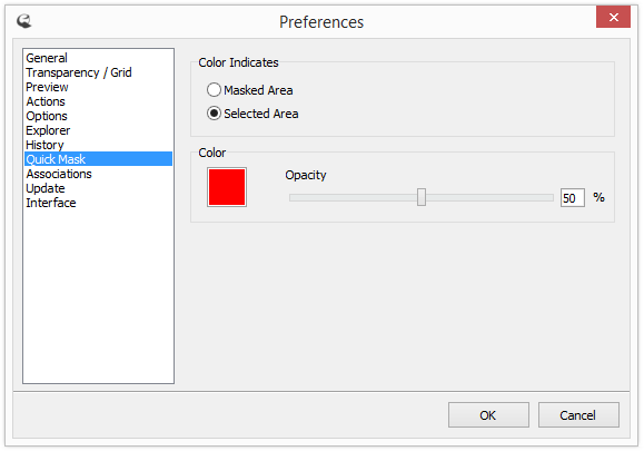 Quick Mask Preferences