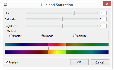 Hue Range