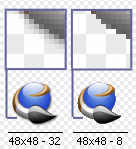 Semi transparent icon